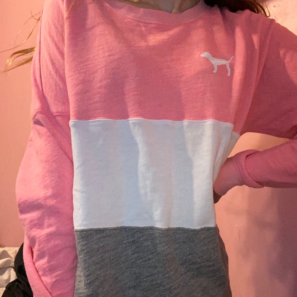 Color block PINK long sleeve